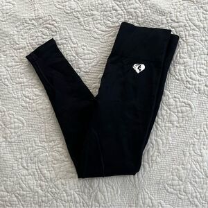 Womens Best athletic black seamless leggings size medium
